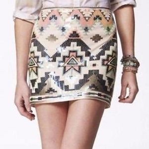 EXPRESS SEQUIN MINI SKIRT SIZE XS